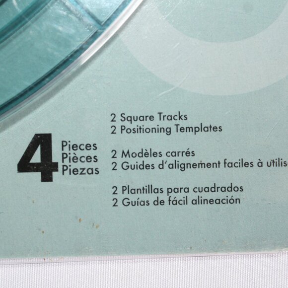 CutterBee Curvy Cutter Square Template Set 4 Piece EK Success Scrapbook - Picture 4 of 6